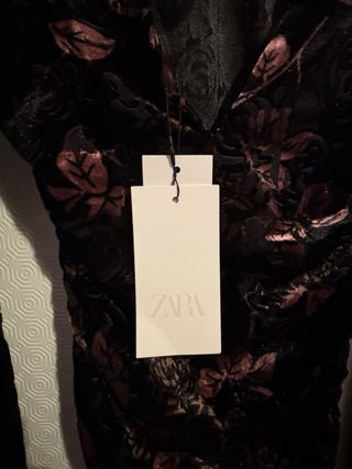 Vestito lungo velluto floreale