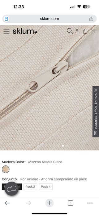 Silla comedor Uleno Sklum Madera Acacia Clara