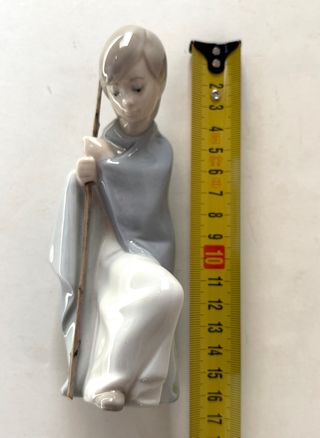 Figura Lladró Porcelana Pastor Años 90