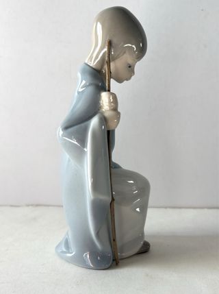 Figura Lladró Porcelana Pastor Años 90