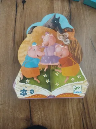 Puzzle Los Tres Cerditos y el Lobo