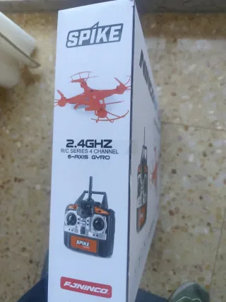 Dron Ninco Air Spike Naranja y Blanco