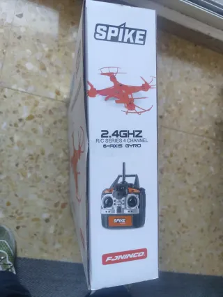 Dron Ninco Air Spike Naranja y Blanco