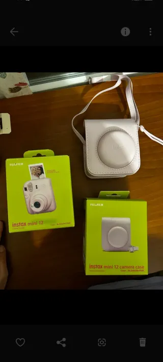 Cámara Fujifilm Instax 12 Rosa + Funda