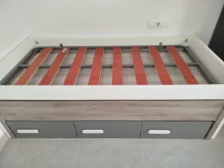 Cama nido doble con cajones