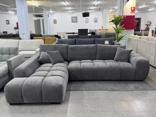 Chaiselongue Alta Gama Gris Estilo Moderno