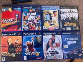 PlayStation 2 Negra + 8 juegos