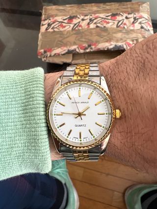 Reloj Clásico Bicolor 40mm– Estilo Clásico Vintage