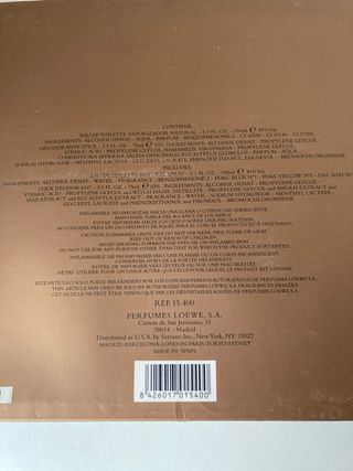 Perfume Loewe Pour Homme Marrón Dorado