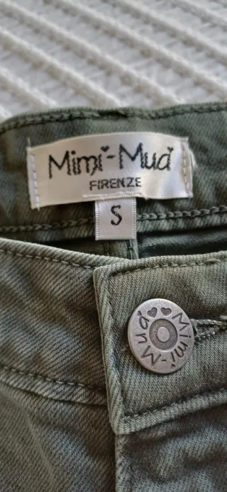 Pantalón verde acampanado Mimi-Mua