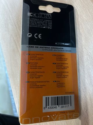 Base Antena Cromada BCC CORONA