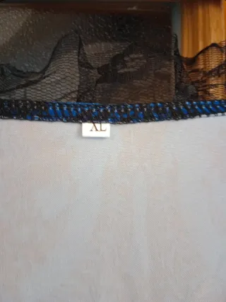 Disfraz vestido época azul y negro sin estrenar