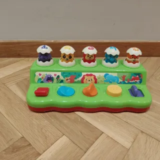 Juego causa-efecto popup para bebés con música