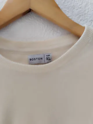 Jersey Boston Hombre Beige Talla XL