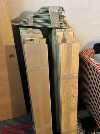 Tarima flotante madera +25m2 se entrega desmontada