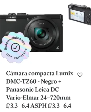 Fotocamera Lumix Panasonic DC Vario-Elmar