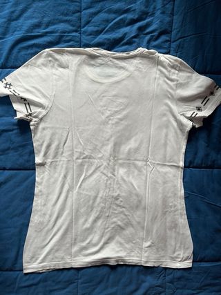 Maglietta bianca con grafiche Clayton