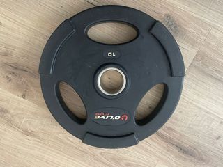 Barra olímpica + discos olive