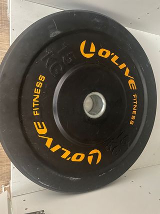 Barra olímpica + discos olive