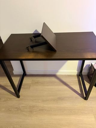 Escritorio 100x50 cm Madera y Metal