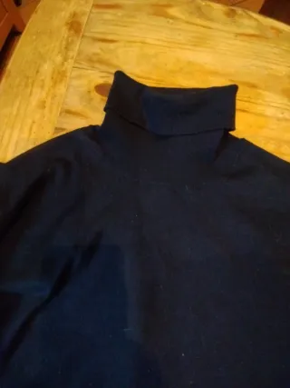 Jersey cuello alto negro