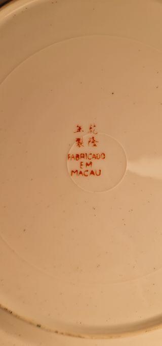 Plato Macao Vintage Simbolismo y Fortuna