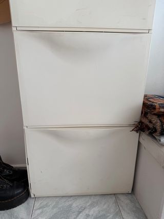 Zapatero Ikea TRONES blanco.
