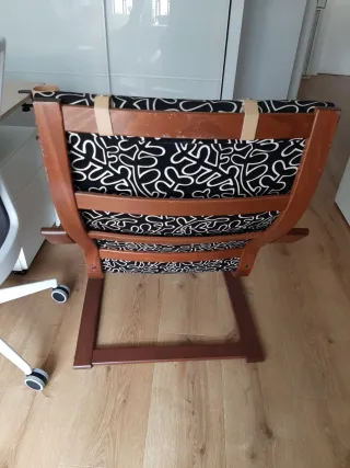 Butaca Ikea Poäng Tela Negra