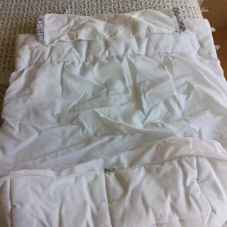 Saco Carrito Bebé Blanco con Detalles