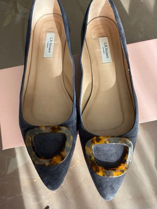 Bailarinas LK Bennett azul marino talla 38