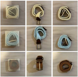 Pack 2 Cinturones Trenzados 90cm