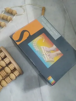 Masajeador de madera para pies y espalda