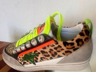 Sneakers Donna Emanuelle Vee Oro Multicolor