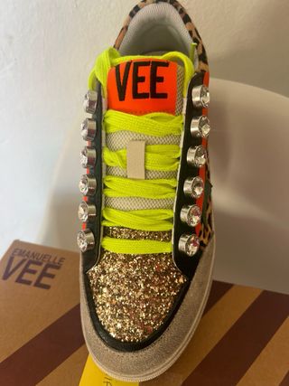 Sneakers Donna Emanuelle Vee Oro Multicolor