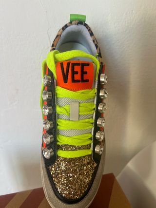 Sneakers Donna Emanuelle Vee Oro Multicolor