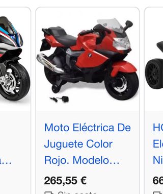 Moto BMW Eléctrica Juguete Poco Uso