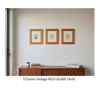 Set 3 Cornici Pico Glass 13x18 Legno