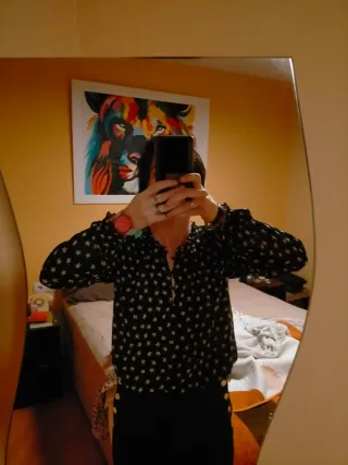 Blusa Mango Estrellas