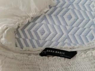 Blusa color crudo manga bombacha