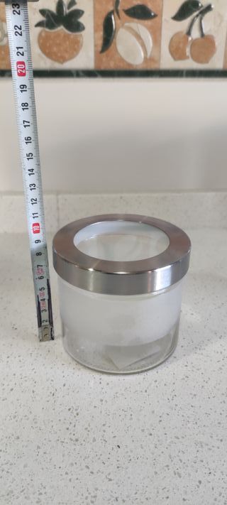 Set Tarros Cristal Ikea grandes y pequeños