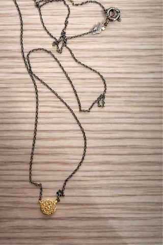 Colgante Tous Oro y Plata Negra