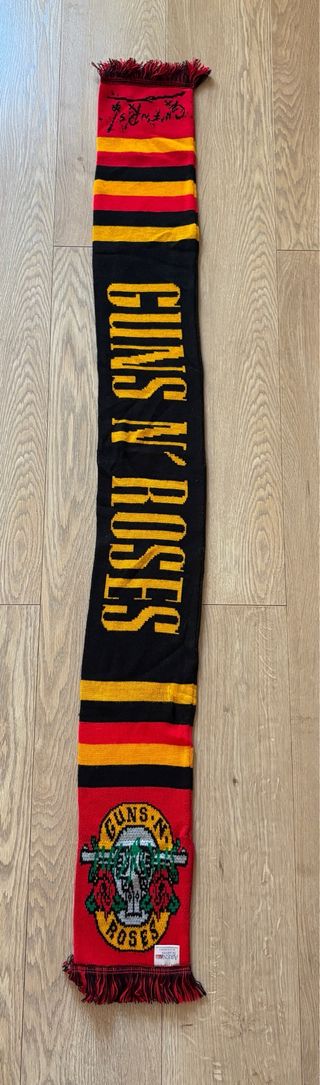 Bufanda Guns N' Roses Negra y Roja