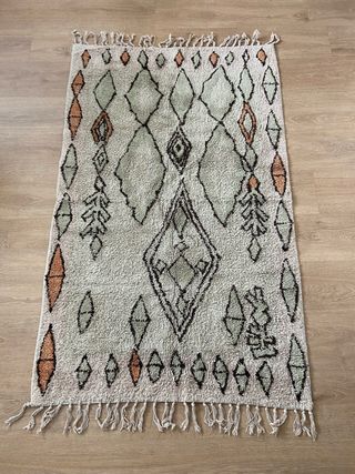 Alfombra Calma House estilo boho/bereber 155x93 cm