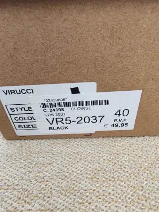 Botas negras talla 40 nuevas