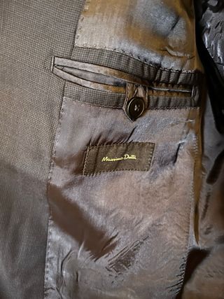 Traje Massimo Dutti Slim Fit Talla 38 Azul