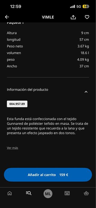Funda VIMLE 3 plazas SIN ESTRENAR