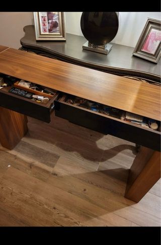 Consola Aparador Nogal Negro. Mueble entrada