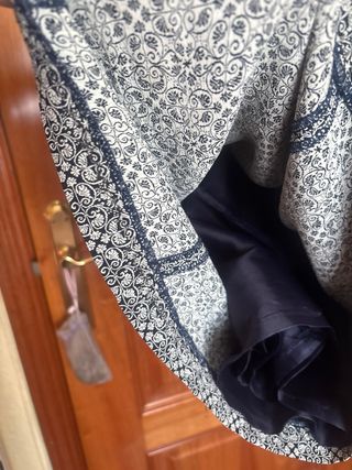 Vestido fiesta estampado talla S