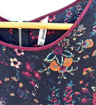 Blusa floral manga 3/4