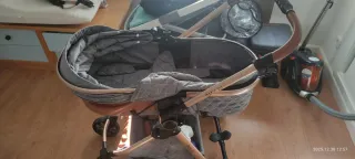 Cochecito bebé 3 en 1 gris. Precio negociable.